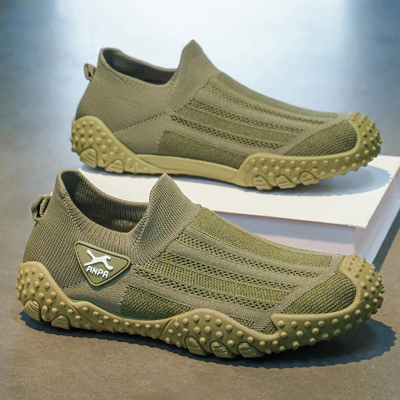 Men's Summer Thin Breathable Anti-slip Casual Slip-on Soft Bottom Lightweight Sports Green Socks Shoes Fly Knitting Shoes
Men's Summer Thin Breathable Anti-slip Casual Slip-on Soft Bottom Lightweight Sports Green Socks Shoes Fly Knitting Shoes