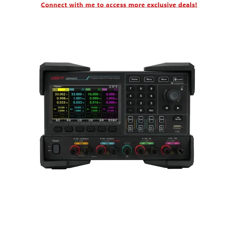 UNI-T UDP4303S 4 Channels Programmable DC Power Supply High Precision Linear Power Ssupply
UNI-T UDP4303S 4 Channels Programmable DC Power Supply High Precision Linear Power Ssupply