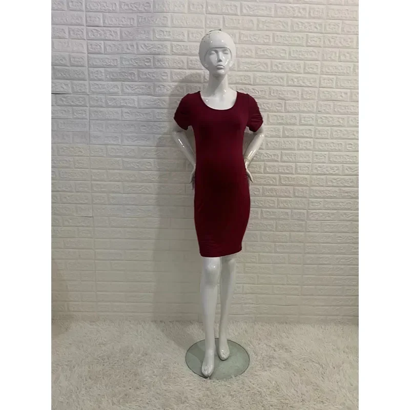 Womens Round Neck Maternity Clothing New Pregnancy Skirt Summer Short Sleeves Dress Elegant Slim Fit Gowns Photography Dresses
Womens Round Neck Maternity Clothing New Pregnancy Skirt Summer Short Sleeves Dress Elegant Slim Fit Gowns Photography Dresses