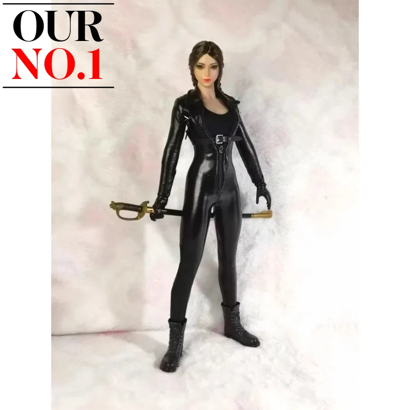 1/6 Scale Female Soldier Black Tight Fitting Jumpsuit Pu Leather Locomotive Spy Bodysuit Model for 12'' Action Figures Body
1/6 Scale Female Soldier Black Tight Fitting Jumpsuit Pu Leather Locomotive Spy Bodysuit Model for 12'' Action Figures Body
