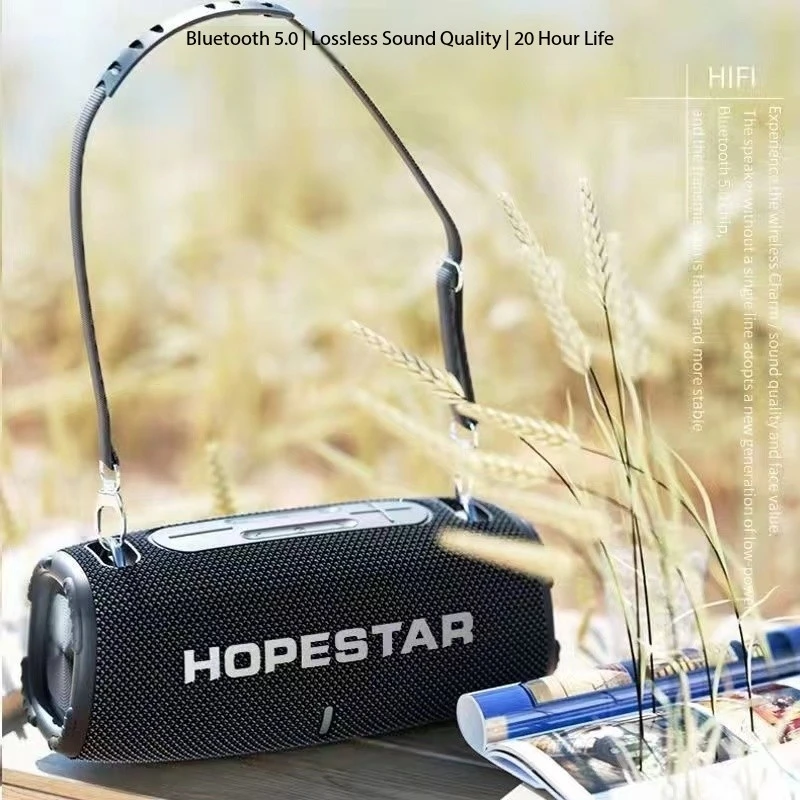 Hopestar H50 Portable Wireless Bluetooth Speaker High Power Music Box Outdoor Bass Speaker High Fidelity Surround Sound System
Hopestar H50 Portable Wireless Bluetooth Speaker High Power Music Box Outdoor Bass Speaker High Fidelity Surround Sound System