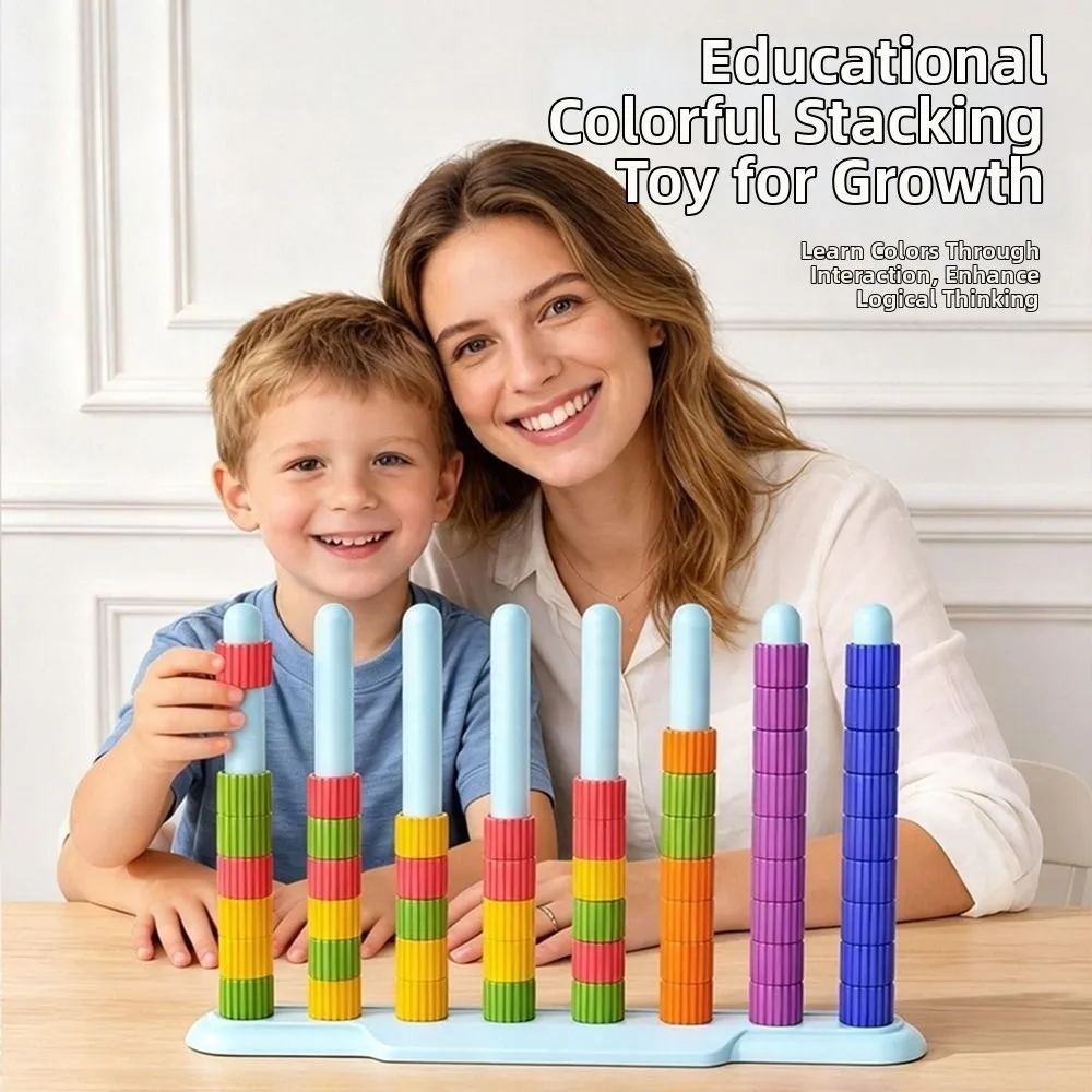 Plastic Color Stack Challenge Game Color Matching Hand Eye Coordination Stacking Rainbow Rings Educational Toy Reusable
Plastic Color Stack Challenge Game Color Matching Hand Eye Coordination Stacking Rainbow Rings Educational Toy Reusable
