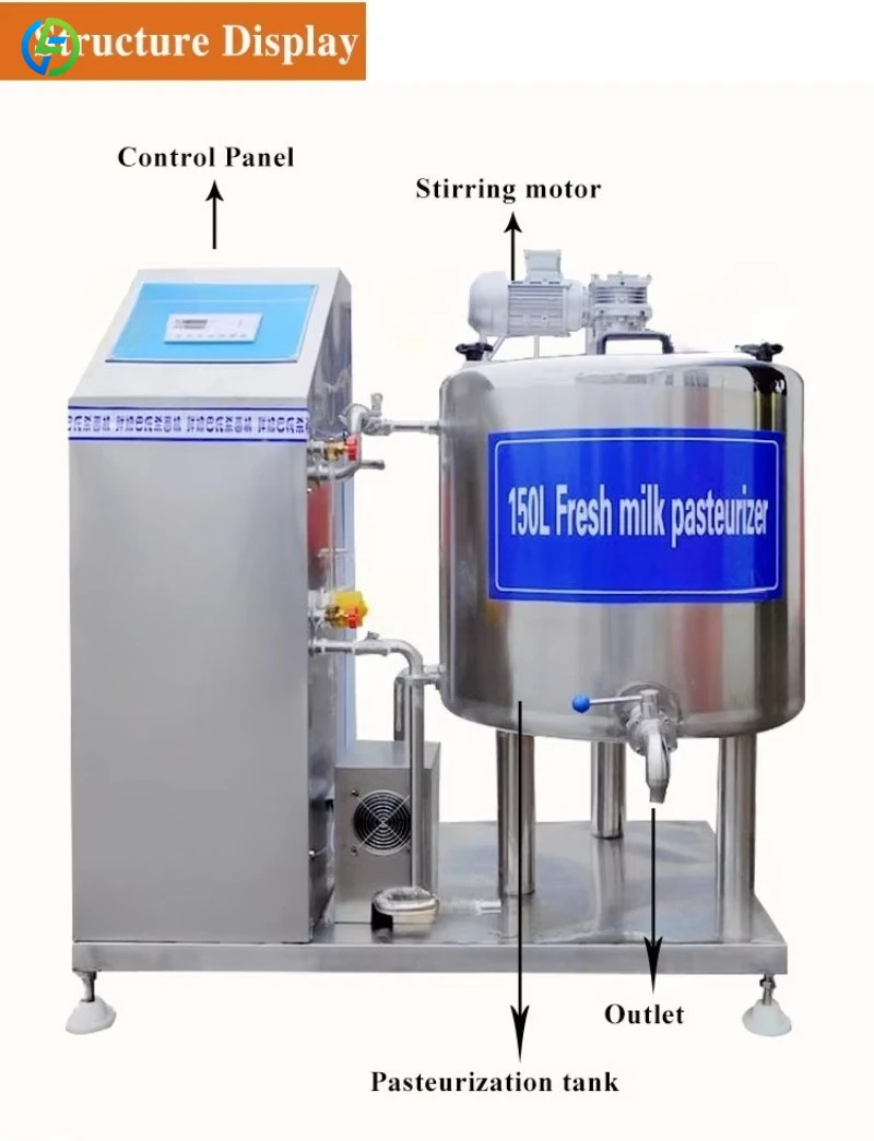 Customized Egg Milk Liquid Pasteurizer Flash Apple Juice 50 L Small Scale 50 100 200 Liter Pasteurization Machine
Customized Egg Milk Liquid Pasteurizer Flash Apple Juice 50 L Small Scale 50 100 200 Liter Pasteurization Machine