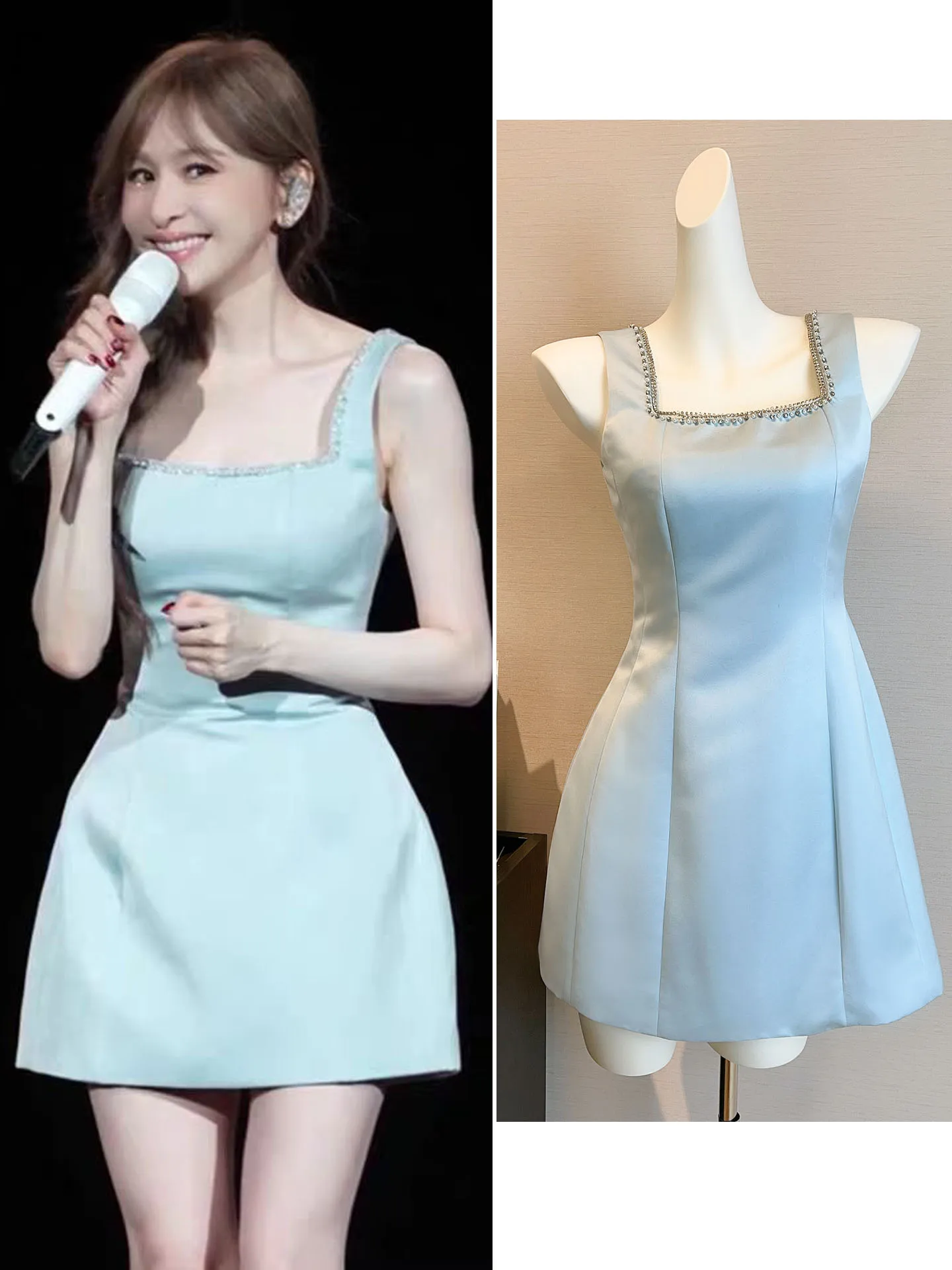 Синяя женская летняя короткая юбка-трапеция с завышенной талией на молнии, корейская версия, хлопок, для похудения, в стиле бального платья
Синяя женская летняя короткая юбка-трапеция с завышенной талией на молнии, корейская версия, хлопок, для похудения, в стиле бального платья