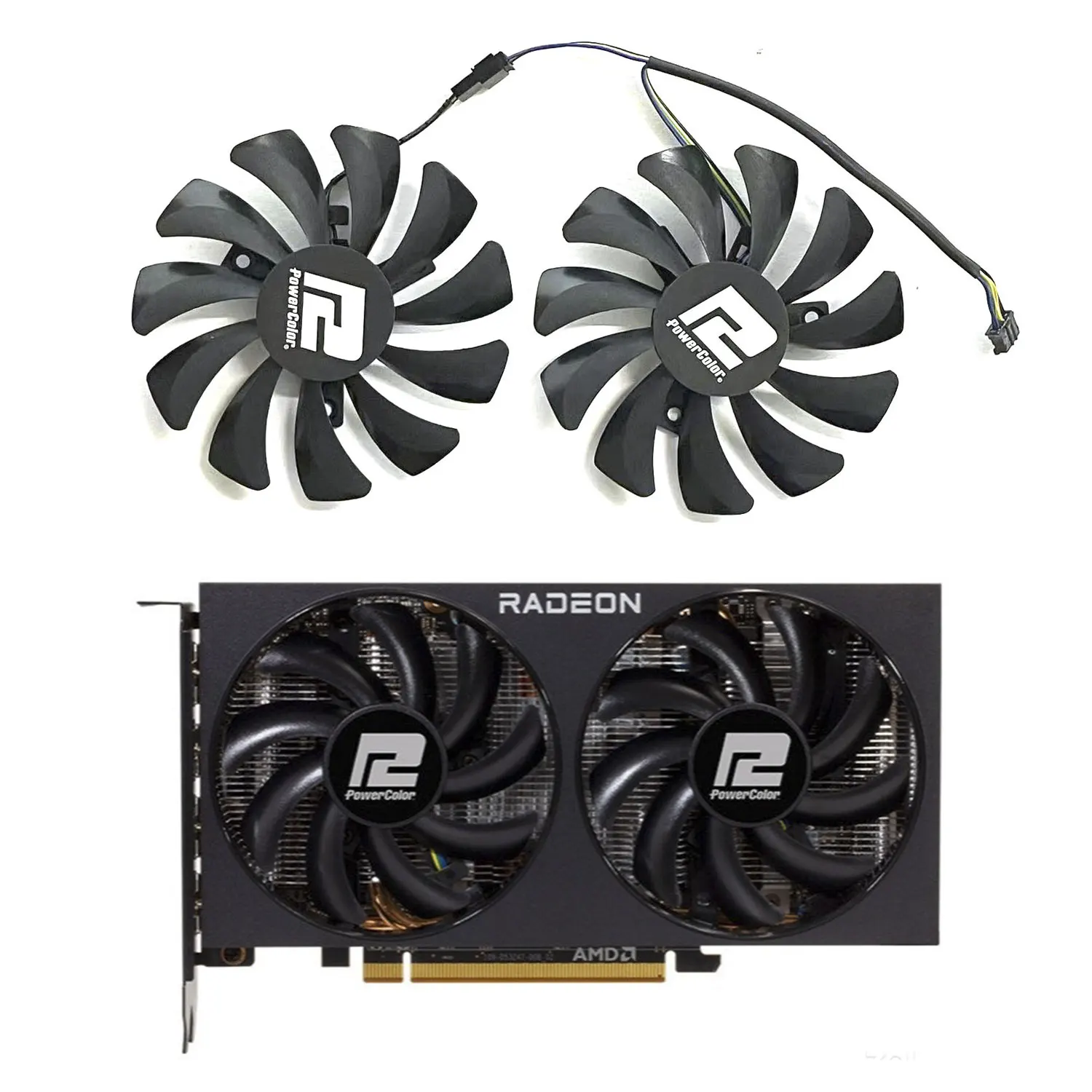 DIY 85MM 4PIN suitable for POWERCOLOR RX 5700 XT 6500XT 6600 6600XT 5700XT 6700 6700XT fighter competition versi graphics card
DIY 85MM 4PIN suitable for POWERCOLOR RX 5700 XT 6500XT 6600 6600XT 5700XT 6700 6700XT fighter competition versi graphics card
