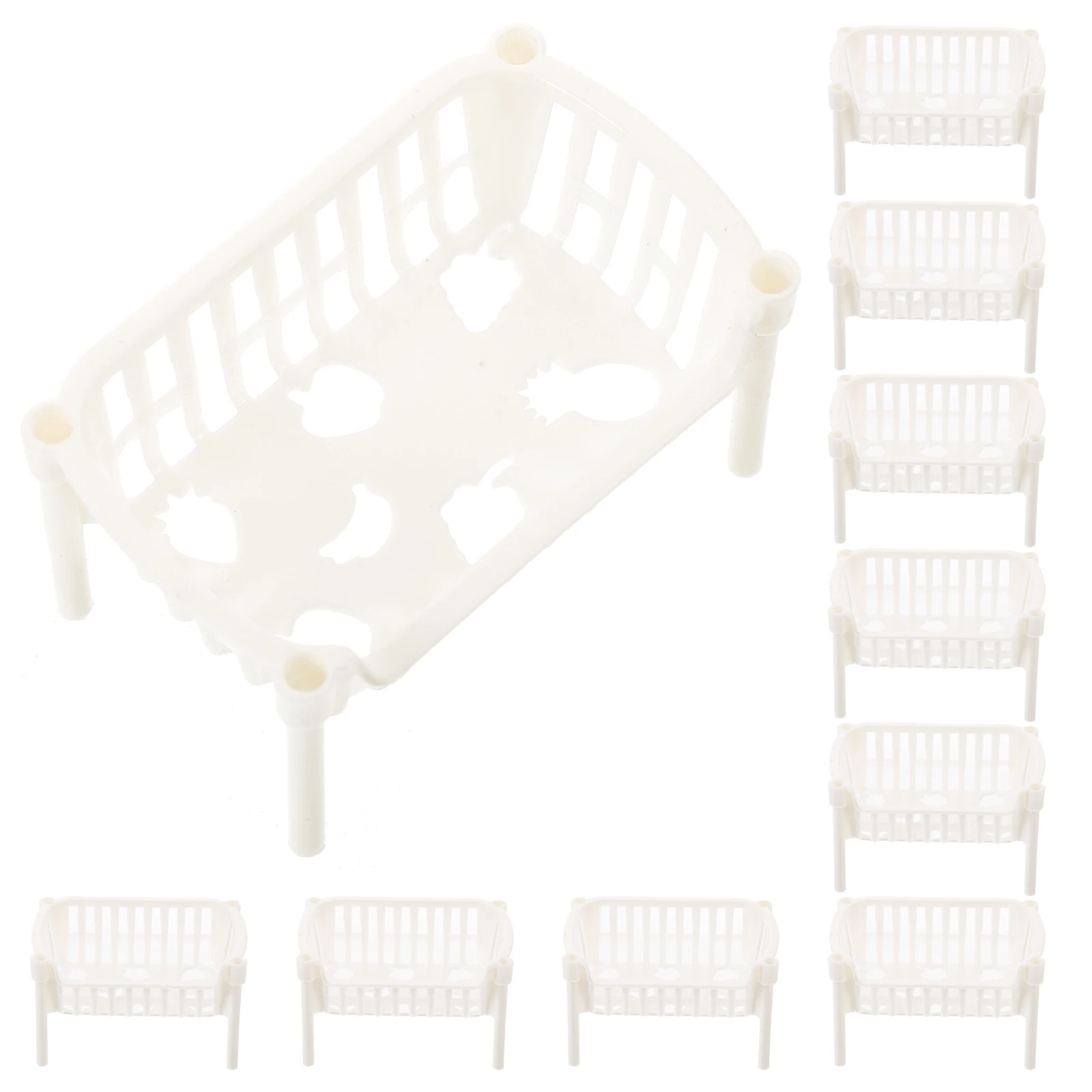 10 Pcs Miniature Shelf Plastic Storage Rack for House Bathroom Kitchen Display Stand Light Weight Space Saving Furniture
10 Pcs Miniature Shelf Plastic Storage Rack for House Bathroom Kitchen Display Stand Light Weight Space Saving Furniture