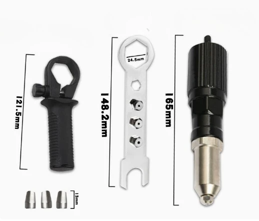 Easy processing for Rivets Professional Rivet Gun Adapter - Rivet Attachment for Cordless Screwdrivers and Drills
Easy processing for Rivets Professional Rivet Gun Adapter - Rivet Attachment for Cordless Screwdrivers and Drills
