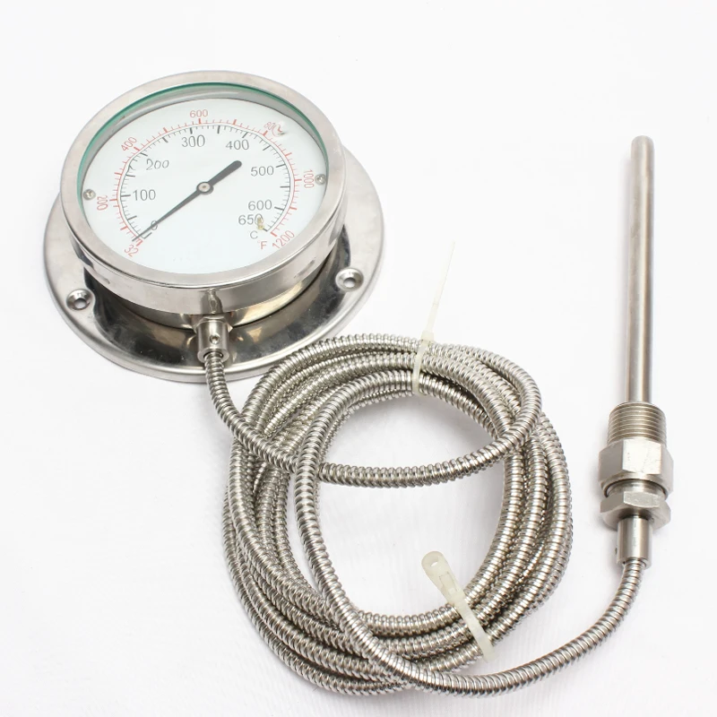 Capillary Oil Gas Liquid Temperature Gauge Pressure Exhaust Gas Thermometer
Capillary Oil Gas Liquid Temperature Gauge Pressure Exhaust Gas Thermometer
