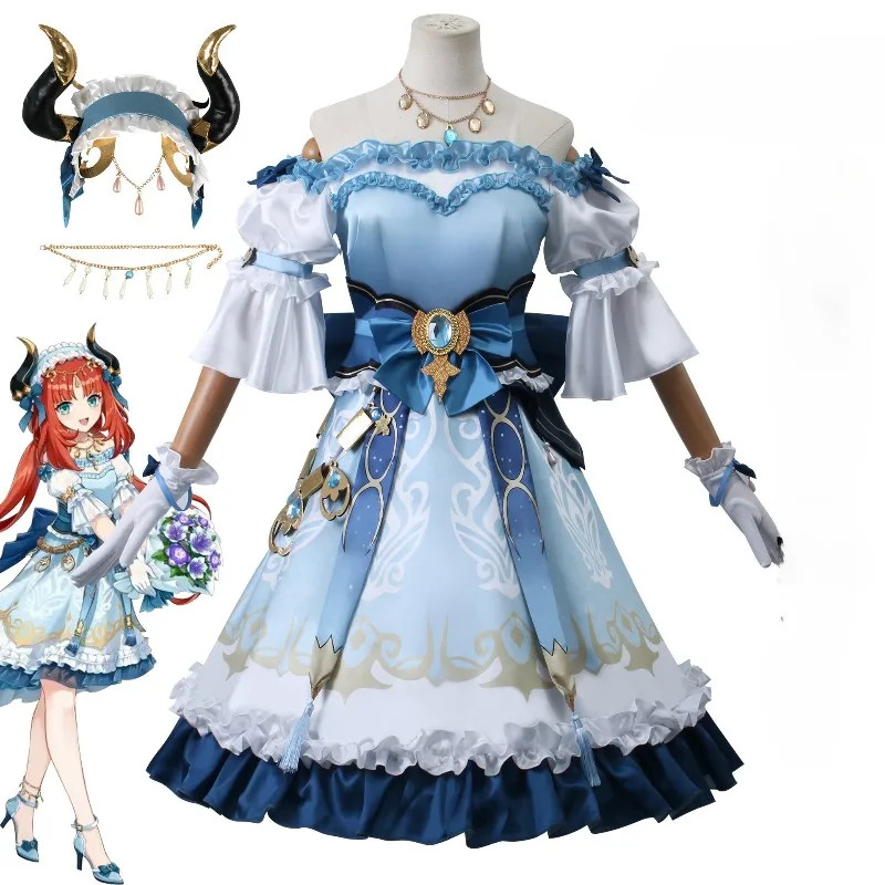 Anime Game Nilou Cosplay Costume Japanese Server Wig Red Hair Women Dancer Dress Shoe Carnival Uniform Halloween Costumes
Anime Game Nilou Cosplay Costume Japanese Server Wig Red Hair Women Dancer Dress Shoe Carnival Uniform Halloween Costumes