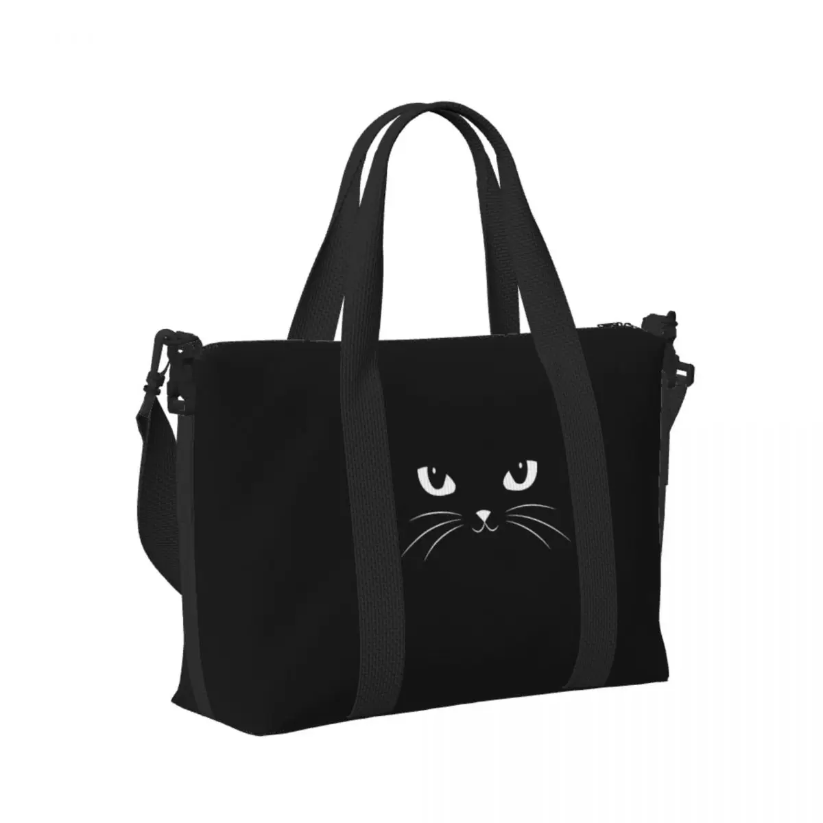 Cute Black Cat Beach Travel Bag Large Capacity Tote Bags for Gym Yoga Women Shopping Duffle Shoulder Bag
Cute Black Cat Beach Travel Bag Large Capacity Tote Bags for Gym Yoga Women Shopping Duffle Shoulder Bag
