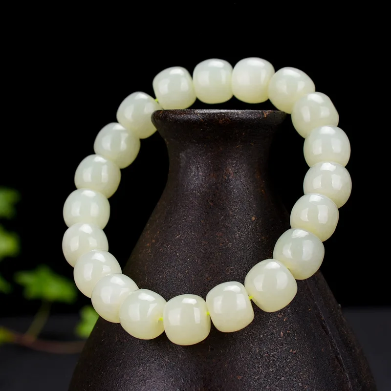Grade A Nephrite Jade Bracelet Men Women Healing Gemstone Fine Jewelry Genuine Natural Hetian Jades Barrel Bead Bracelets Bangle
Grade A Nephrite Jade Bracelet Men Women Healing Gemstone Fine Jewelry Genuine Natural Hetian Jades Barrel Bead Bracelets Bangle