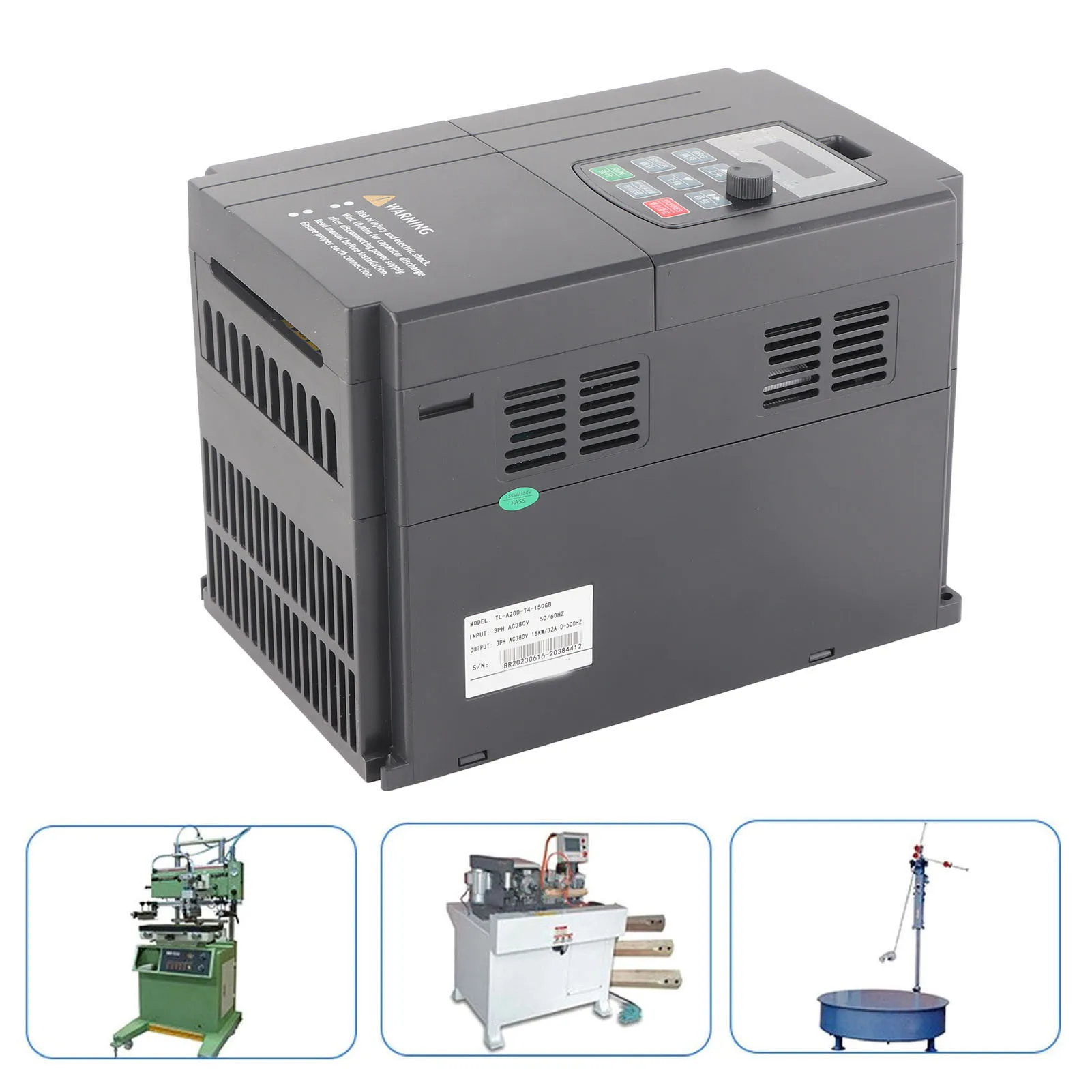 3 Phase VFD Inverter Variable Frequency Drive Converter 3 Phase 15KW VFD Controller for Water Pump 380V VFD Controller
3 Phase VFD Inverter Variable Frequency Drive Converter 3 Phase 15KW VFD Controller for Water Pump 380V VFD Controller