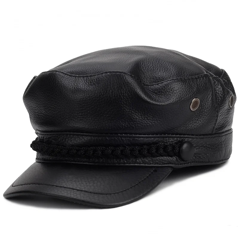 100% High Quality Genuine Leather Unisex Military Hat Winter Warm Outdoor First Layer Sheepskin Leather Hat Military Hat Women
100% High Quality Genuine Leather Unisex Military Hat Winter Warm Outdoor First Layer Sheepskin Leather Hat Military Hat Women