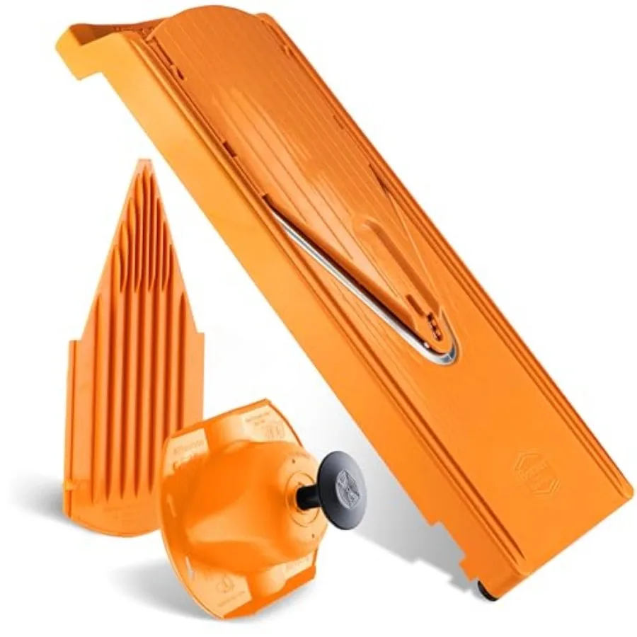 Mandoline Food Slicer V3 Basic Set by Reston Lloyd • V-Slicer with Food Holder • Made in Germany • Fruit and Vegetable Chopper
Mandoline Food Slicer V3 Basic Set by Reston Lloyd • V-Slicer with Food Holder • Made in Germany • Fruit and Vegetable Chopper