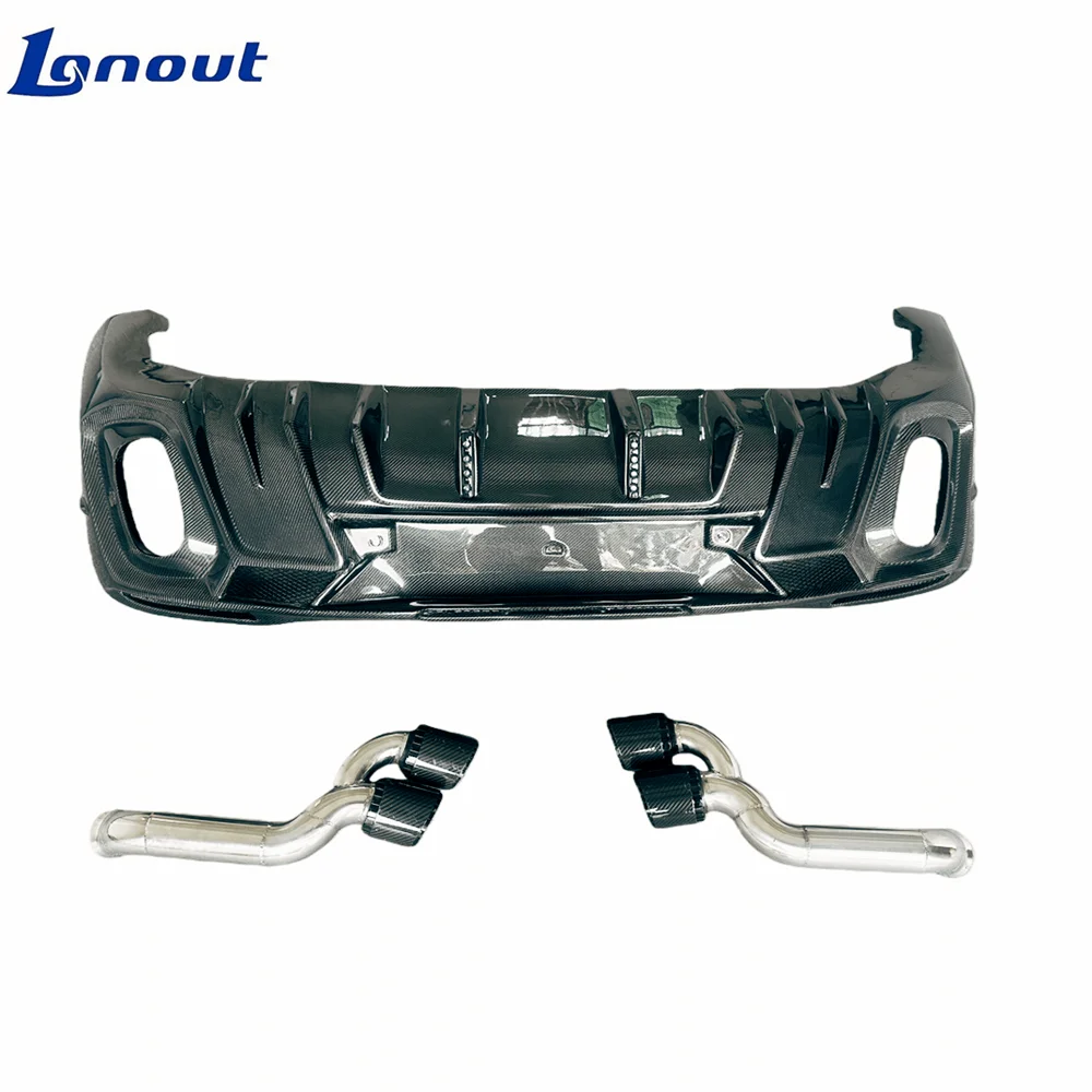 W167 B Style Carbon Fiber Rear Diffuser Lip Tail Throat for GLE COUPE Sport GLE53 COUPE Sport GLE63 2020-2023
W167 B Style Carbon Fiber Rear Diffuser Lip Tail Throat for GLE COUPE Sport GLE53 COUPE Sport GLE63 2020-2023
