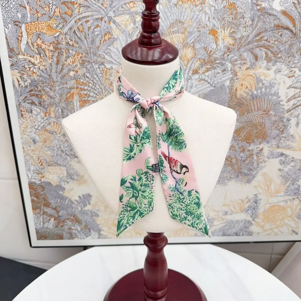 Jungle Parrot Print Women Scarf Silk Material High-end Feel Neck Scarves Versatile Narrow Long Silk Scarf Women Accessories
Jungle Parrot Print Women Scarf Silk Material High-end Feel Neck Scarves Versatile Narrow Long Silk Scarf Women Accessories