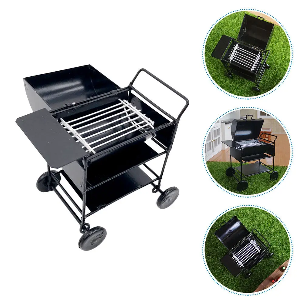 Mini Barbecue Cart Miniature Alloy Material Kitchen Simulation Bbq Rack Handcart Mini House Prop Decorative Barbecue Cart
Mini Barbecue Cart Miniature Alloy Material Kitchen Simulation Bbq Rack Handcart Mini House Prop Decorative Barbecue Cart