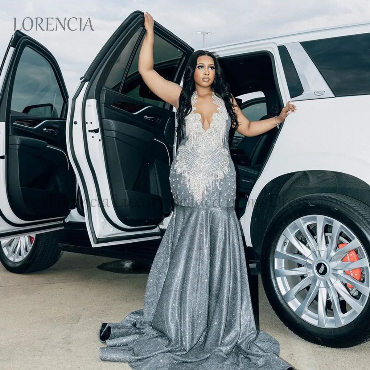 Glitter Diamond Prom Dresses 2024 Luxury Rhinestone Black Girls Mermaid Evening Party Dress Crystal Formal vestidos de gala
Glitter Diamond Prom Dresses 2024 Luxury Rhinestone Black Girls Mermaid Evening Party Dress Crystal Formal vestidos de gala