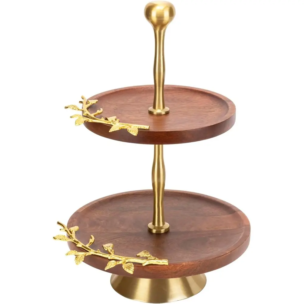 2-Tiered Wooden Tray Stand - Cupcake Display or Food Presentation - 8 and 10 Round Serving Tray for Coffee Bar and Rustic Home D
2-Tiered Wooden Tray Stand - Cupcake Display or Food Presentation - 8 and 10 Round Serving Tray for Coffee Bar and Rustic Home D