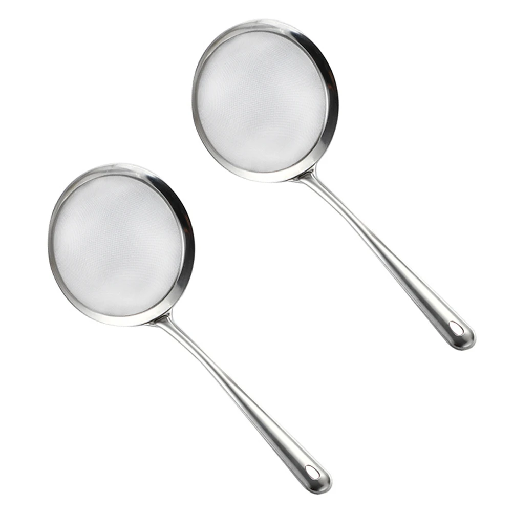 2Pcs Stainless Filter Spoon Kitchen Tool Noddles Strainer Easy Clean Stainless Steel Net Home Use
2Pcs Stainless Filter Spoon Kitchen Tool Noddles Strainer Easy Clean Stainless Steel Net Home Use