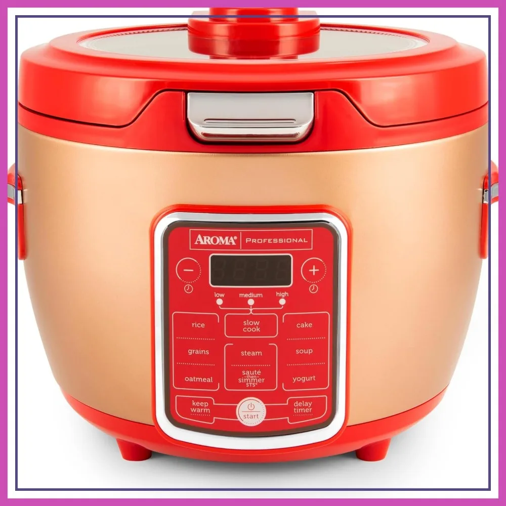 Rice Cooker with Glass Lid, Food Steamer, Slow Cooker, 11 Preset Programs, 20 Cups Cooked
Rice Cooker with Glass Lid, Food Steamer, Slow Cooker, 11 Preset Programs, 20 Cups Cooked