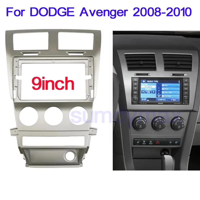 9 Inch Car Radio Fascias For DODGE Avenger 2008-2010 Dashboard Panel Frame DVD GPS Mp5 Android Player Trim Kit
9 Inch Car Radio Fascias For DODGE Avenger 2008-2010 Dashboard Panel Frame DVD GPS Mp5 Android Player Trim Kit