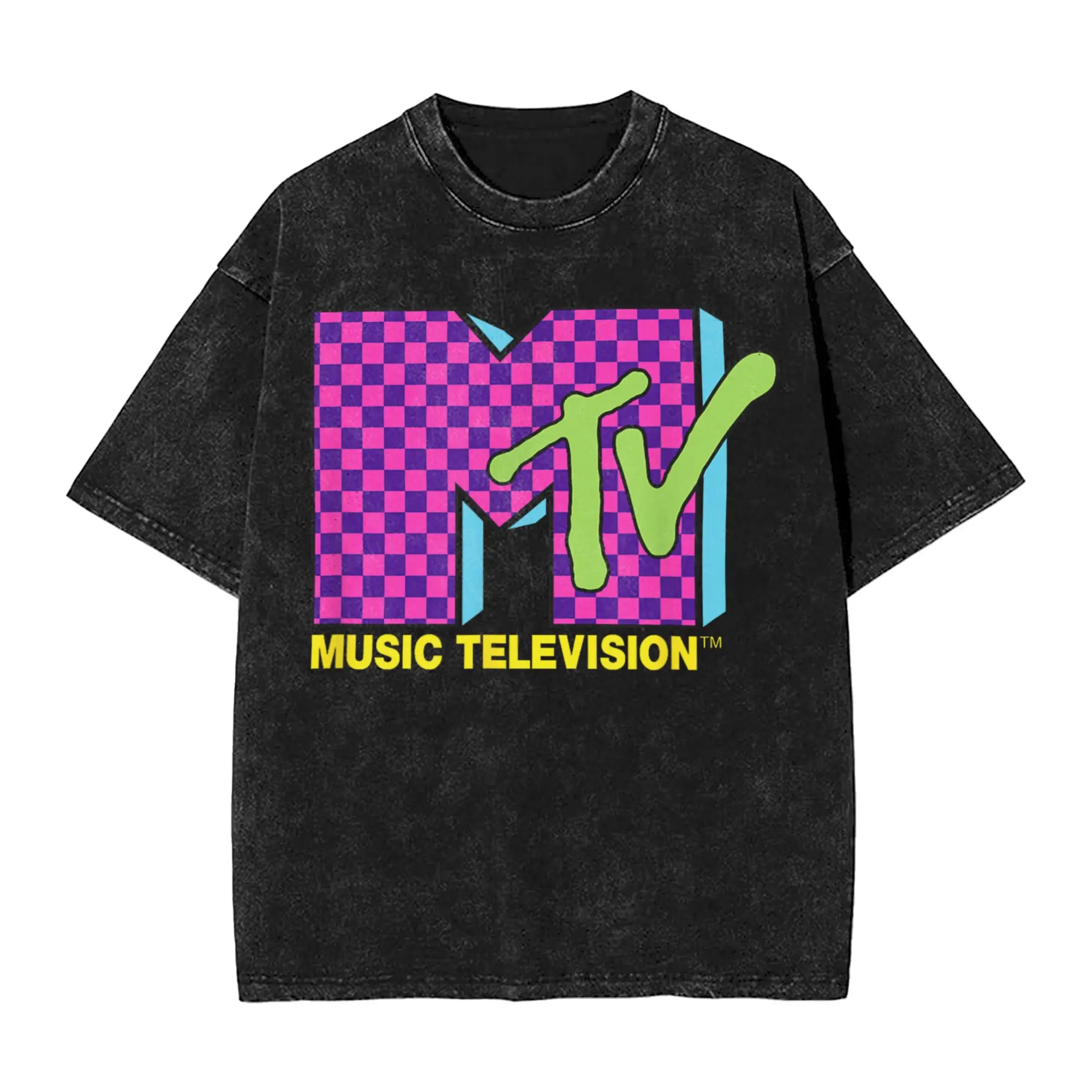 Streetwear Washed T Shirt MMTV Music Television Retro 80's Neon Pink Loose T Shirts Trendy Cool Tshirt for Men Summer Y2K Tops
Streetwear Washed T Shirt MMTV Music Television Retro 80's Neon Pink Loose T Shirts Trendy Cool Tshirt for Men Summer Y2K Tops