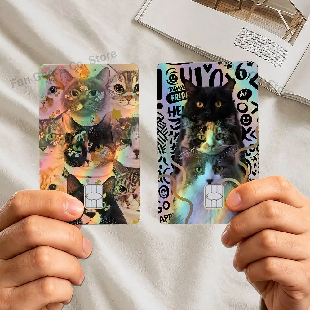 Funny Cat illustration Laser-like texture Card Sticker Credit Visa Debit Bank Charge Card Bus Metro Sticker Decal Decoration
Funny Cat illustration Laser-like texture Card Sticker Credit Visa Debit Bank Charge Card Bus Metro Sticker Decal Decoration