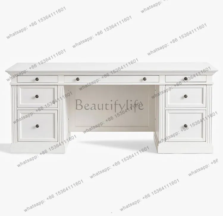 American Nordic North American Oak Desk Solid Wood Vintage Desk with Drawers
American Nordic North American Oak Desk Solid Wood Vintage Desk with Drawers