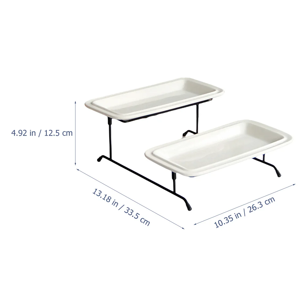 1Set Fashion Food Plate Simple Design Double-Tier Storage Tray for Cakes Fruits Candies Home Cafe Use Cake Serving Stand
1Set Fashion Food Plate Simple Design Double-Tier Storage Tray for Cakes Fruits Candies Home Cafe Use Cake Serving Stand