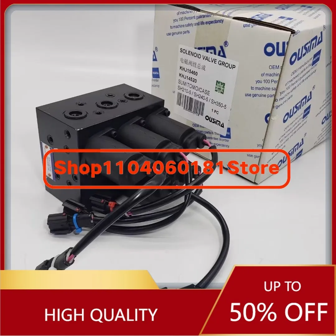 Hot Sale SH210 240 350-5A5 High Quality Excavator Five-Valve Group Assembly Pilot Solenoid Valve KHJ14520
Hot Sale SH210 240 350-5A5 High Quality Excavator Five-Valve Group Assembly Pilot Solenoid Valve KHJ14520