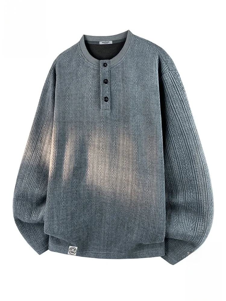 Мужская футболка Paul Frank с длинным рукавом и воротником хенли, осенняя, текстурированная, повседневная, из полиэстера, комфортная, мягкая
Мужская футболка Paul Frank с длинным рукавом и воротником хенли, осенняя, текстурированная, повседневная, из полиэстера, комфортная, мягкая