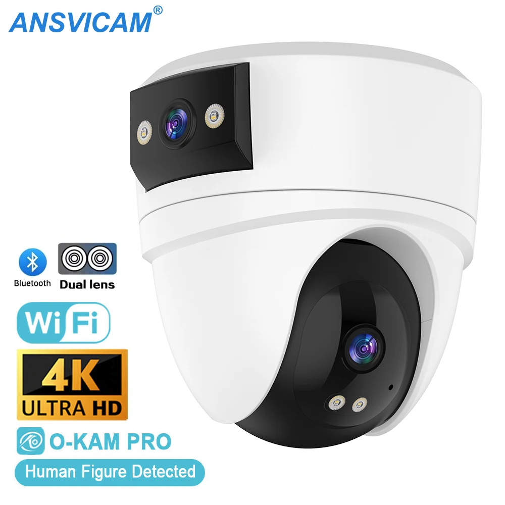 4K 10MP WiFi Security Camera Dual Lens 360° PTZ Smart IP Cam with Human Detection
4K 10MP WiFi Security Camera Dual Lens 360° PTZ Smart IP Cam with Human Detection