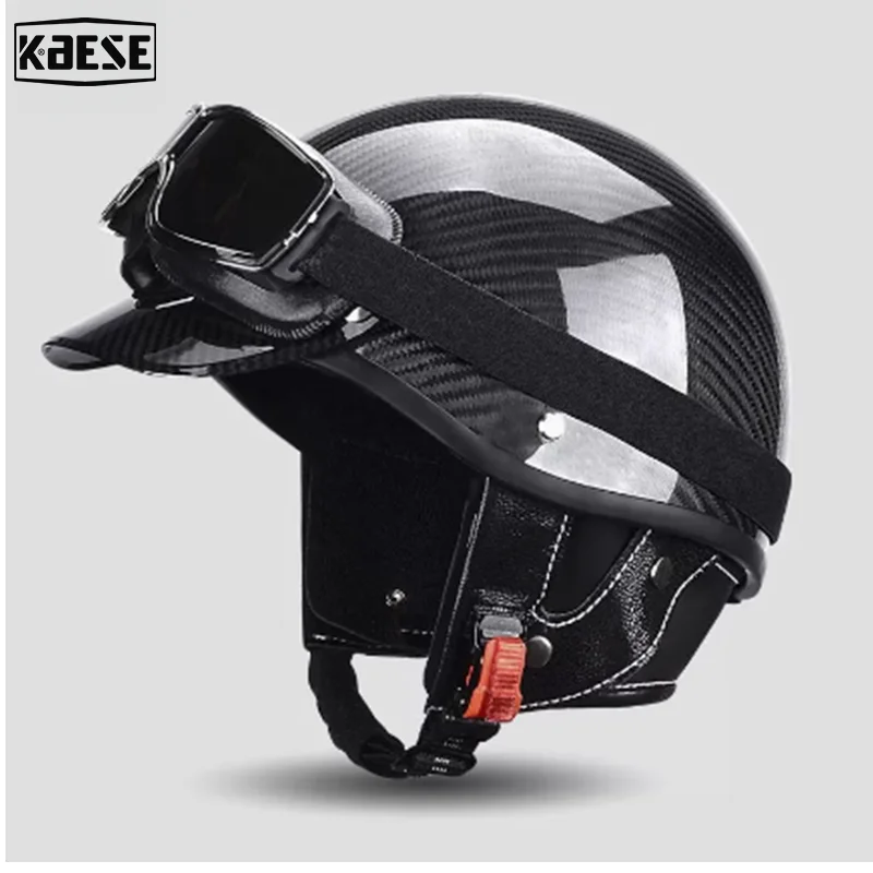Superlight carbon fiber helmet, men's motorcycle half helmet, summer Halley motorcycle cruising, retro dot certified
Superlight carbon fiber helmet, men's motorcycle half helmet, summer Halley motorcycle cruising, retro dot certified