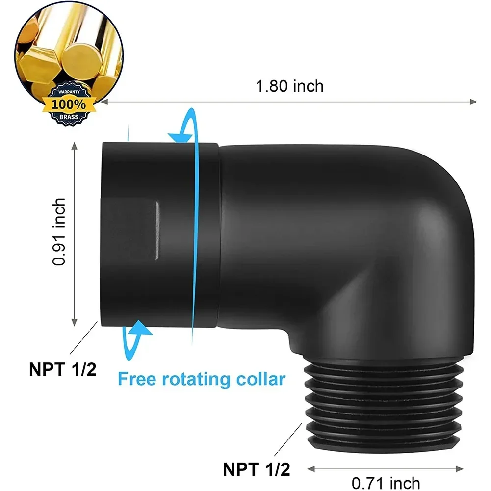 Shower Head Elbow Adapter Shower Arm Extension 90 Degree Shower Elbow Extender High Heat Resistance Bathroom Shower Head Parts
Shower Head Elbow Adapter Shower Arm Extension 90 Degree Shower Elbow Extender High Heat Resistance Bathroom Shower Head Parts