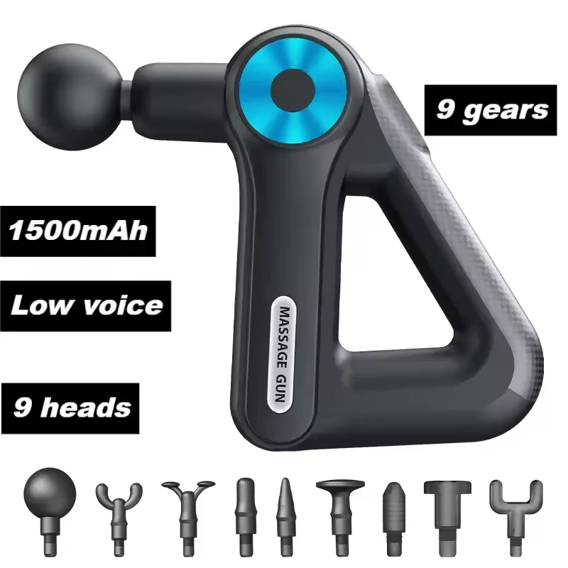 9 Heads 9 Gears Professinal Bally Total Fitness Massage Gun Small Golden Triangle Long Standby Massage Gun 
9 Heads 9 Gears Professinal Bally Total Fitness Massage Gun Small Golden Triangle Long Standby Massage Gun