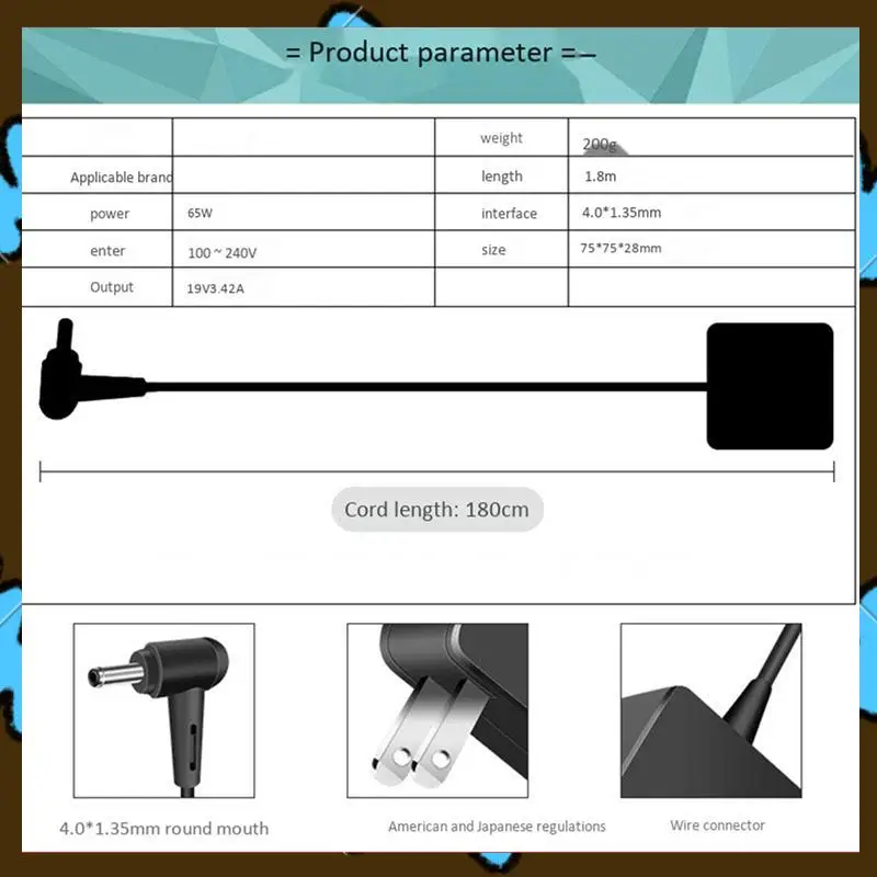 Promotion! 5X 65W 19V/3.42A Power Adapter 4.0X1.35Mm 1.8M Laptop Charger For ASUS X540S,X5405A,X540UA,X540LA,X553,X553MA(US Plug
Promotion! 5X 65W 19V/3.42A Power Adapter 4.0X1.35Mm 1.8M Laptop Charger For ASUS X540S,X5405A,X540UA,X540LA,X553,X553MA(US Plug