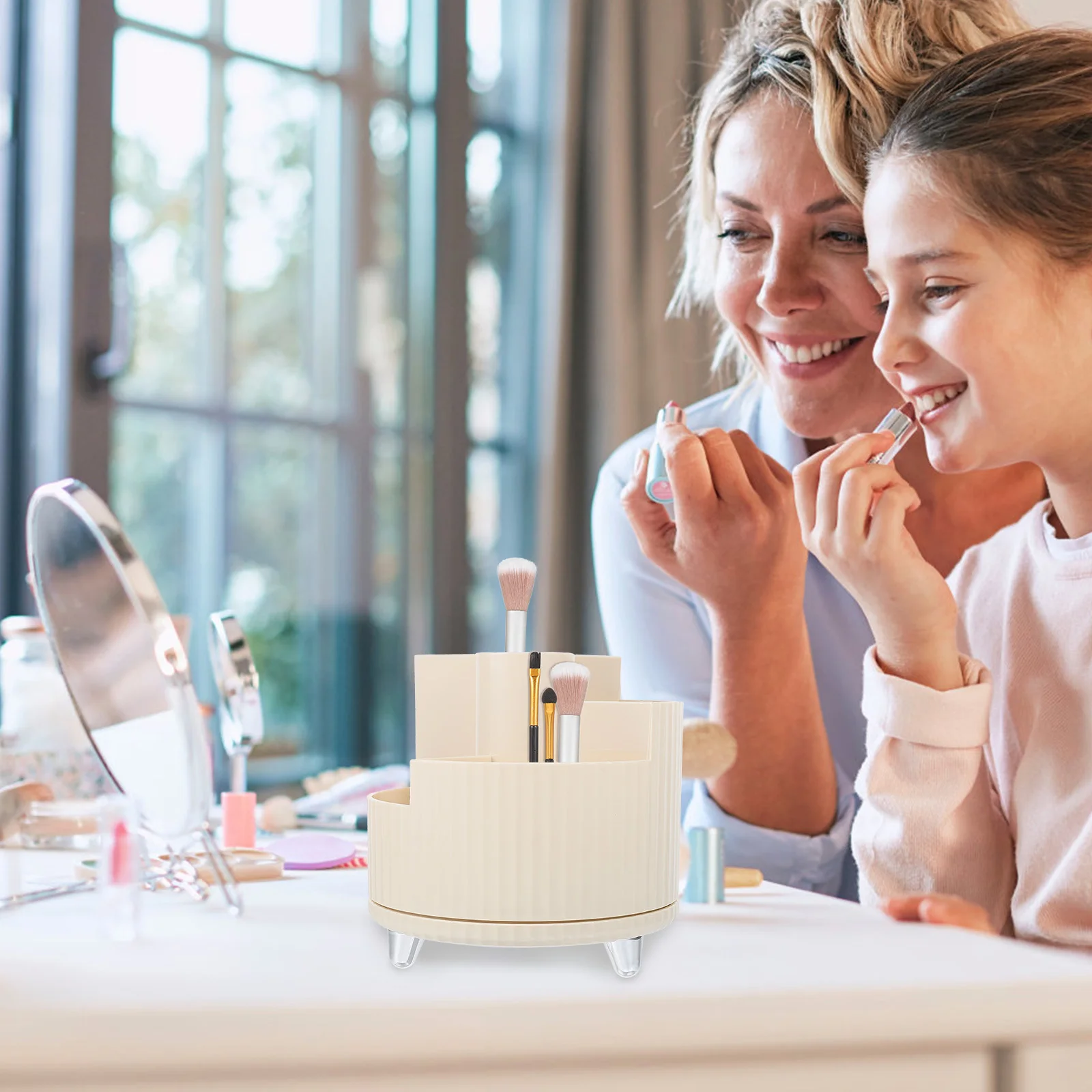 Makeup Brush Organizer 360 Degree Rotation Desktop Pen Holder Brush Storage Bucket For Vanity Tabletop Pen
Makeup Brush Organizer 360 Degree Rotation Desktop Pen Holder Brush Storage Bucket For Vanity Tabletop Pen