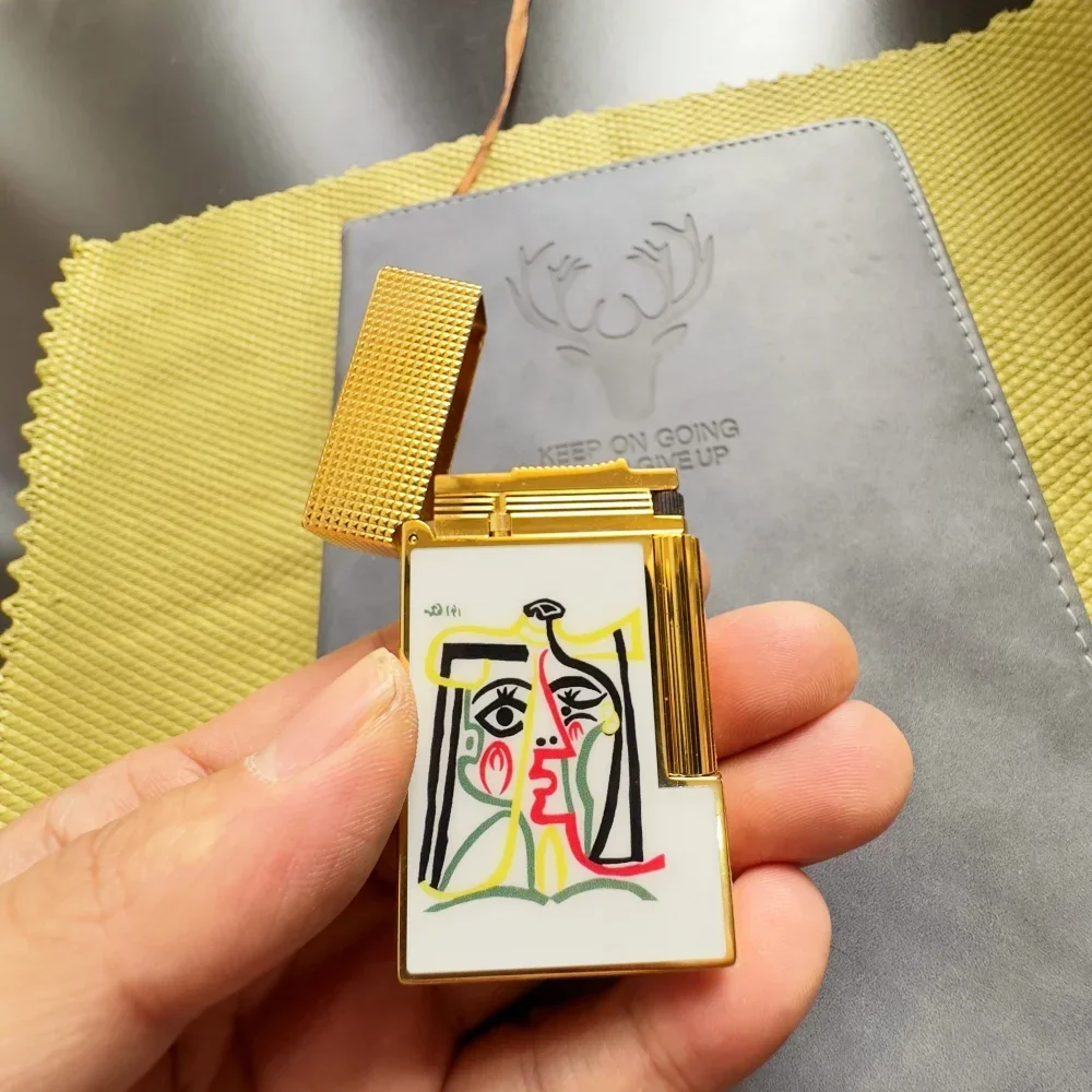 Ligne 2 Picasso Dupont lighter joint model crisp sound lighter top quality original bottom plum screw men's gift butane refill 
Ligne 2 Picasso Dupont lighter joint model crisp sound lighter top quality original bottom plum screw men's gift butane refill