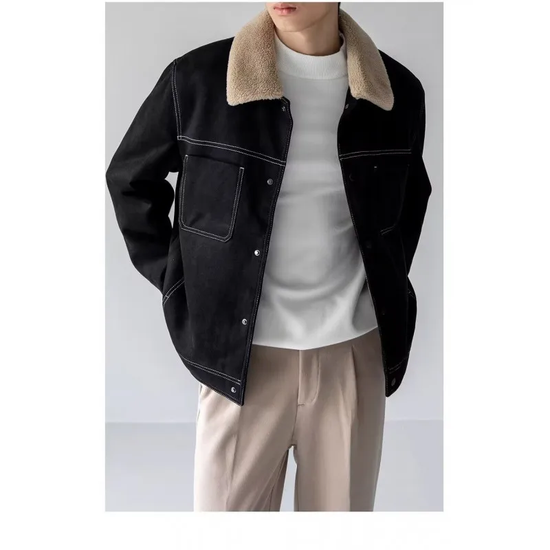 Мужская зимняя рабочая одежда в стиле ретро, хлопковая куртка, воротник из искусственной овчины со стеганой подкладкой, повседневная повседневная одежда для поездок на работу на открытом воздухе
Мужская зимняя рабочая одежда в стиле ретро, хлопковая куртка, воротник из искусственной овчины со стеганой подкладкой, повседневная повседневная одежда для поездок на работу на открытом воздухе