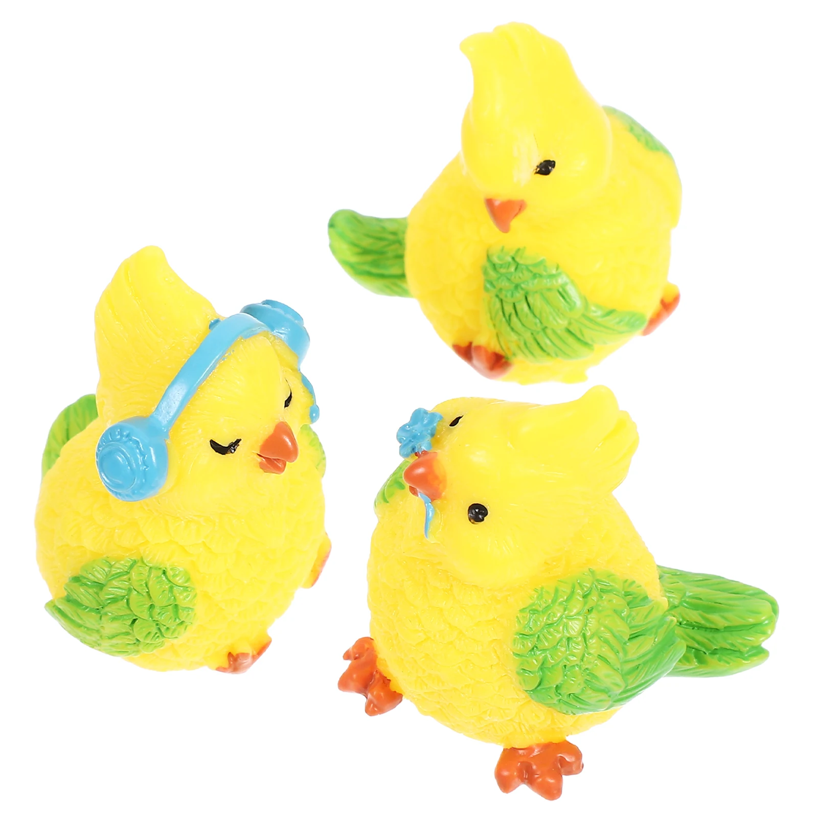 3Pcs Parrot Micro L Gardening Cute Cartoon Resin Bird Figurines Desktop Decoration Animal Toys Kids Fake Parrot Statue
3Pcs Parrot Micro L Gardening Cute Cartoon Resin Bird Figurines Desktop Decoration Animal Toys Kids Fake Parrot Statue