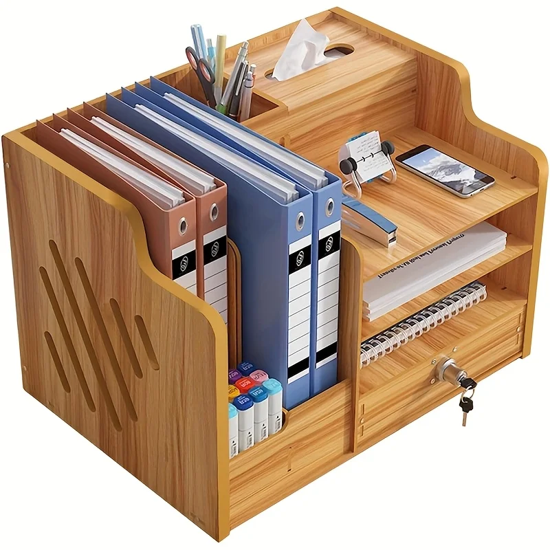Desk Paper Storage Box, Wooden Document Organizer, Desk Organizer, Stackable Paper Tray, Suitable for Home, Office, and School
Desk Paper Storage Box, Wooden Document Organizer, Desk Organizer, Stackable Paper Tray, Suitable for Home, Office, and School