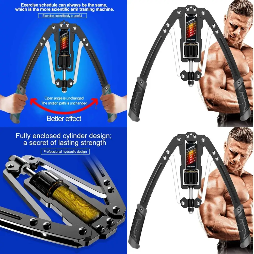 Регулируемый гидравлический тренажер для рук (22-440 фунтов) для домашних тренировок груди, плеч и развития мышечной силы
Регулируемый гидравлический тренажер для рук (22-440 фунтов) для домашних тренировок груди, плеч и развития мышечной силы