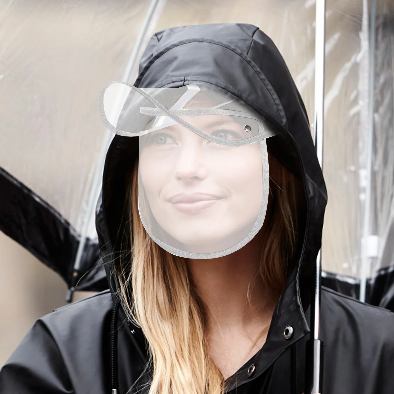 Rainproof Hat Brim Clear Visor Face Protector Cap Detachable Durable Plastic Shield Hat Shield Raincoat Accessories Easy Install
Rainproof Hat Brim Clear Visor Face Protector Cap Detachable Durable Plastic Shield Hat Shield Raincoat Accessories Easy Install