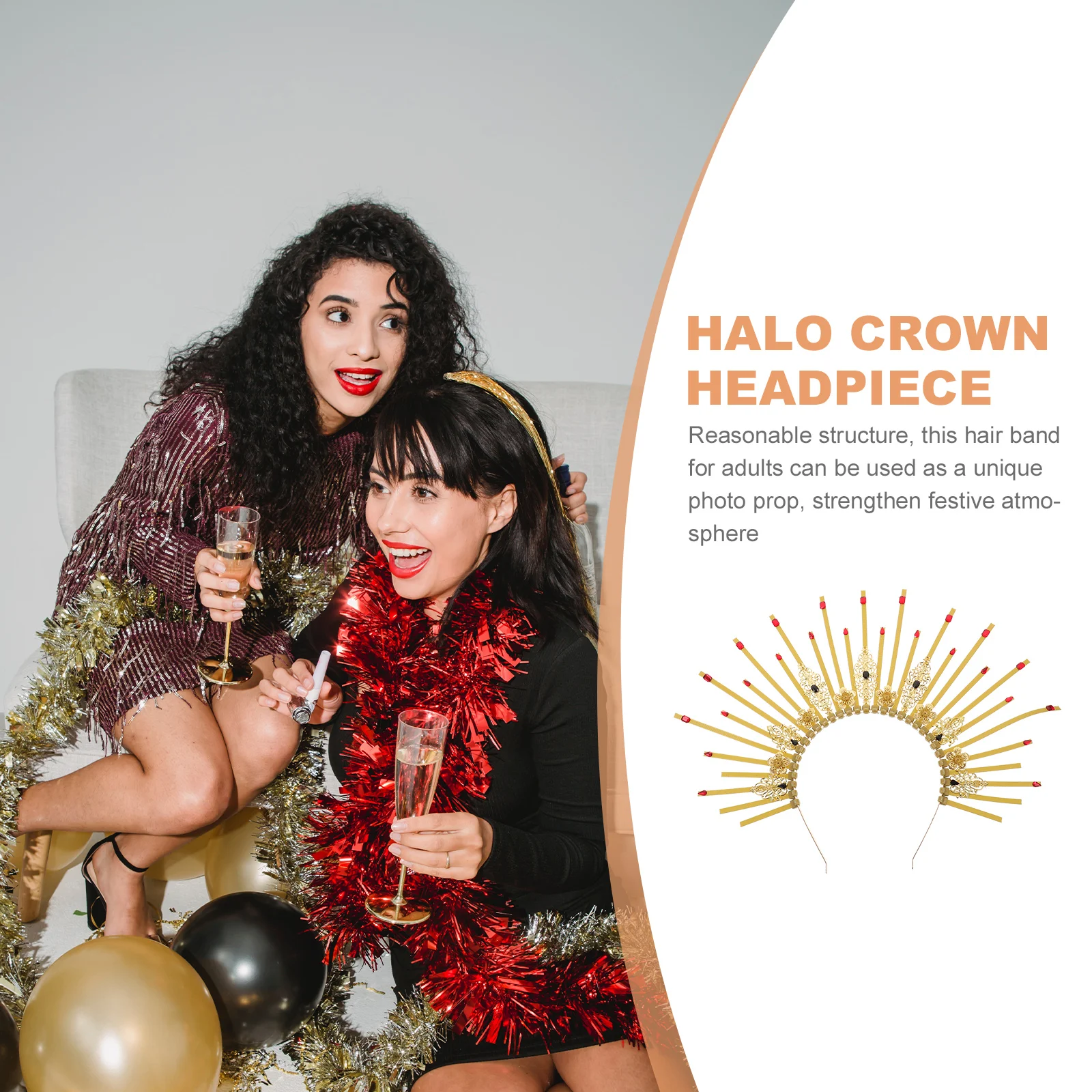 Crown Headband Lightweight Retro Halloween Hair Band For Adults Party Cosplay Costume Prop Gothic Carnival Headdress Women
Crown Headband Lightweight Retro Halloween Hair Band For Adults Party Cosplay Costume Prop Gothic Carnival Headdress Women