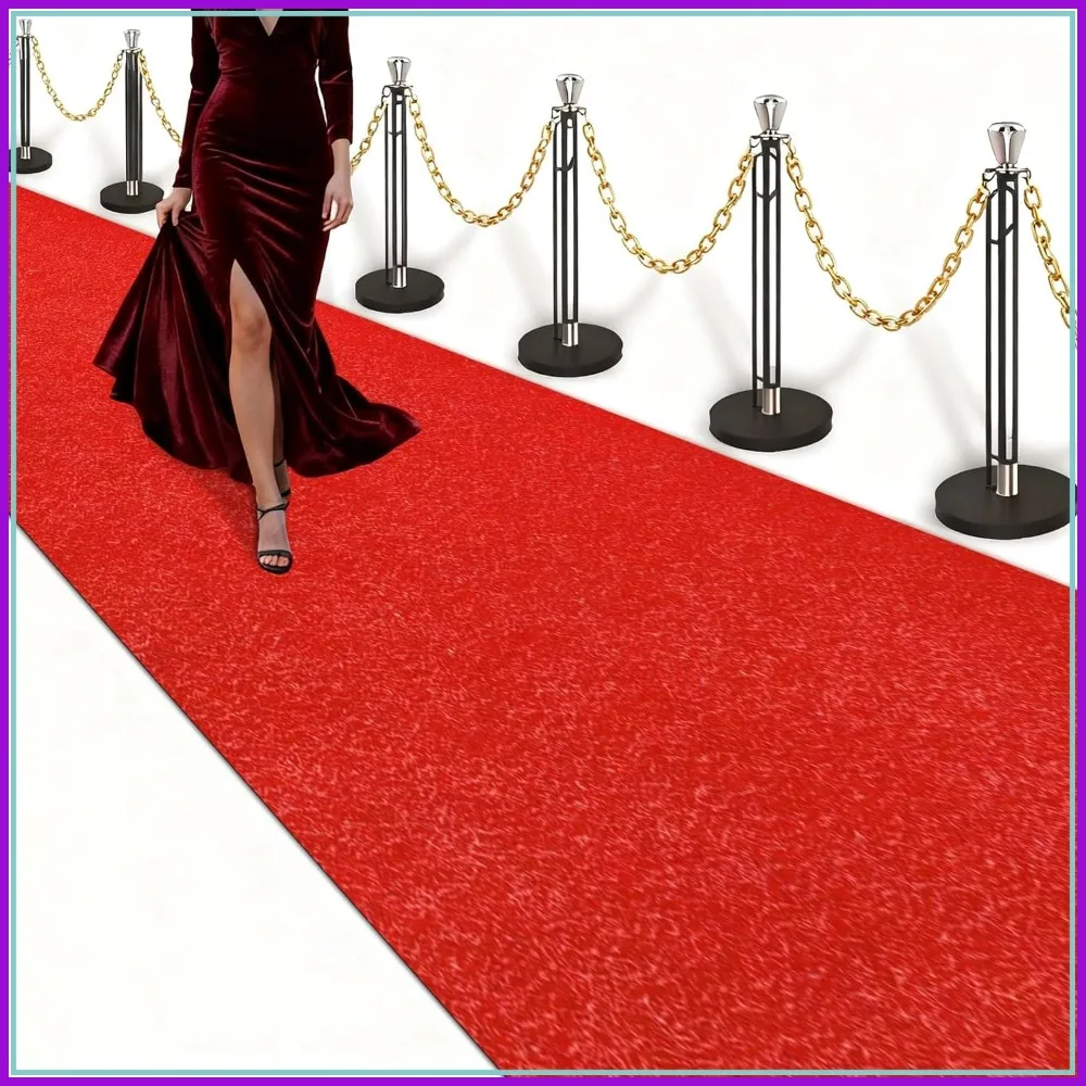Red Carpet Runner 3x20ft Non-Slip Waterproof Aisle Rug with Rubber Backing, Rolled No Creases for Weddings Parties Events
Red Carpet Runner 3x20ft Non-Slip Waterproof Aisle Rug with Rubber Backing, Rolled No Creases for Weddings Parties Events
