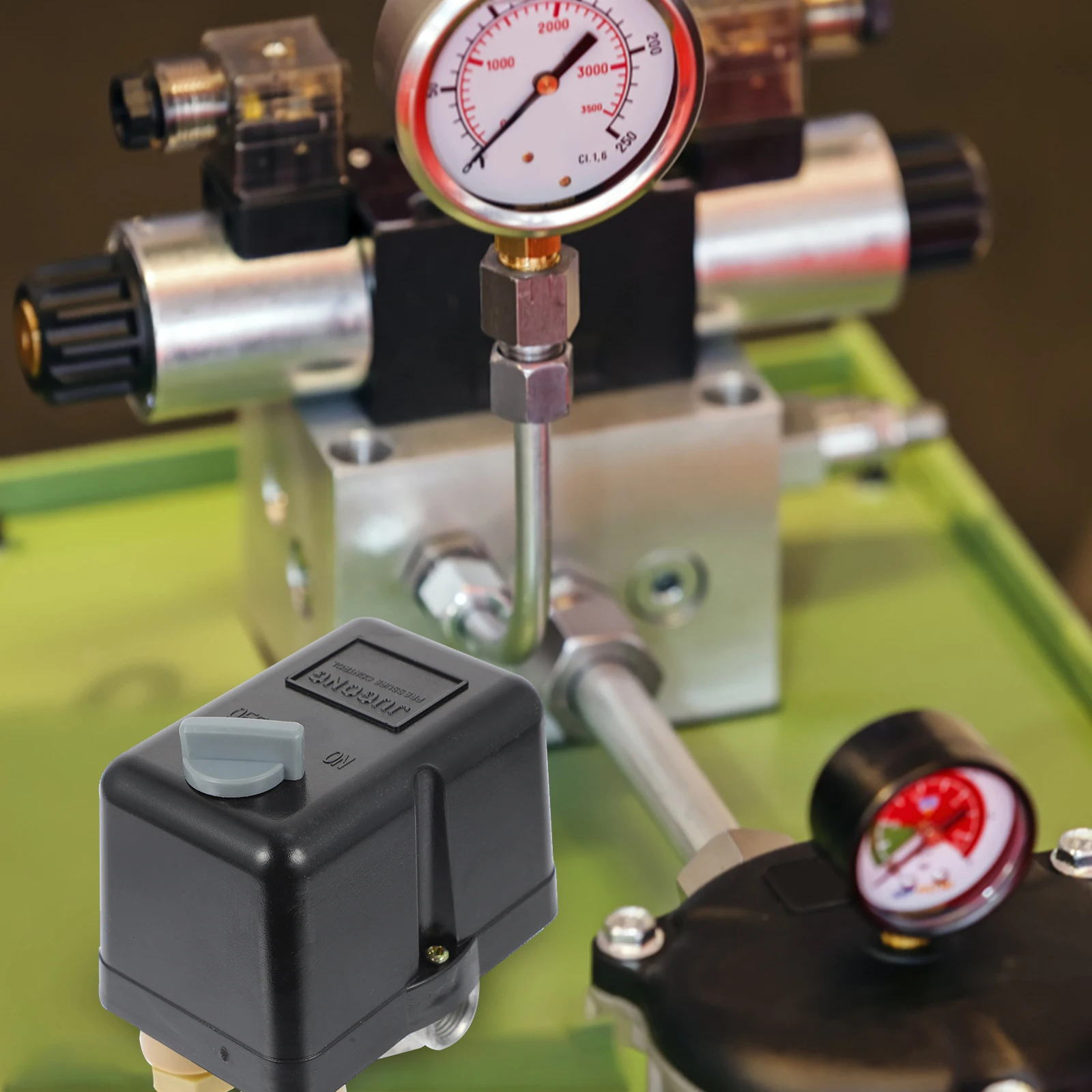 Pressure Control Valve 240V Air Compressor Switch 20A 10Bar Energy Saving Electric AC220V Replacement Pressure Switch Black
Pressure Control Valve 240V Air Compressor Switch 20A 10Bar Energy Saving Electric AC220V Replacement Pressure Switch Black