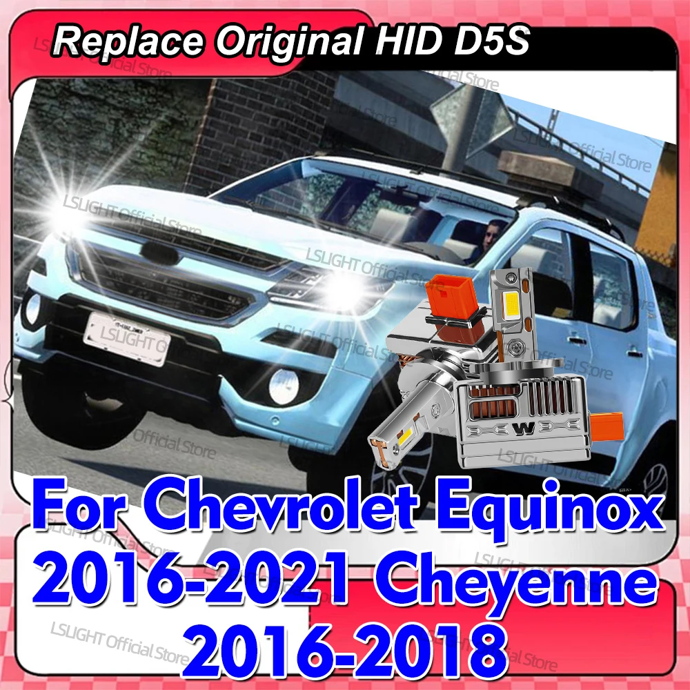 2Pcs D5S LED Car Headlights 30000LM For Chevrolet Equinox 2016-2021 Cheyenne 2016 2017 2018 Copper Tube Head Lamp Bulbs Replace
2Pcs D5S LED Car Headlights 30000LM For Chevrolet Equinox 2016-2021 Cheyenne 2016 2017 2018 Copper Tube Head Lamp Bulbs Replace