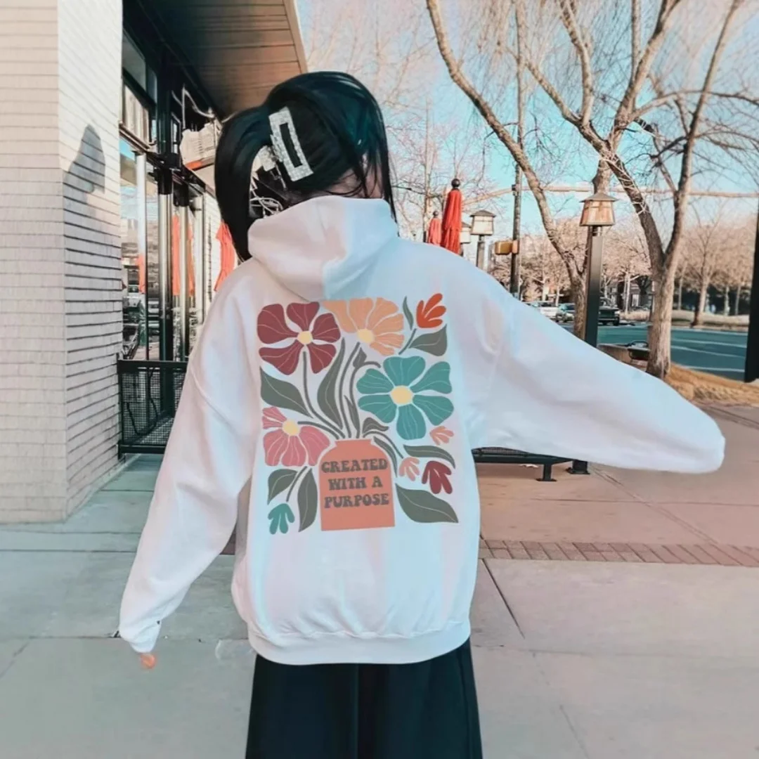 Spring and Autumn Women's Gift Fashion Plant Flower Pattern Printed Women's Casual Loose Long Sleeve Hoodie
Spring and Autumn Women's Gift Fashion Plant Flower Pattern Printed Women's Casual Loose Long Sleeve Hoodie