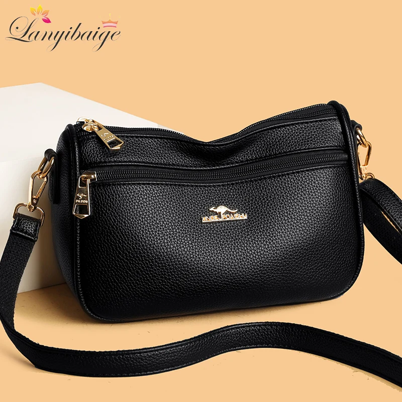 Women's Shoulder Bag Leather Versatile Double Layer Large Capacity Simplicity Retro High Quality Luxury Female's Crossbody Bags
Women's Shoulder Bag Leather Versatile Double Layer Large Capacity Simplicity Retro High Quality Luxury Female's Crossbody Bags